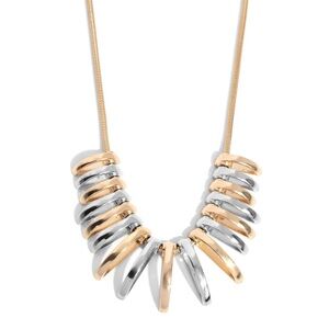 Elegant Gold and Silver Necklace